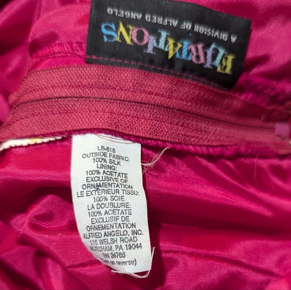 Flirtations by Alfred Anglelo Vintage Hot Pink Mini Dress Small Retro Prom - Picture 6 of 10